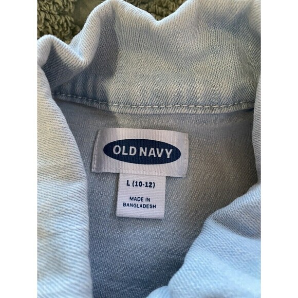 Old Navy Kids Jean Jacket. Light Wash Sz. L (10-12) - Picture 3 of 3